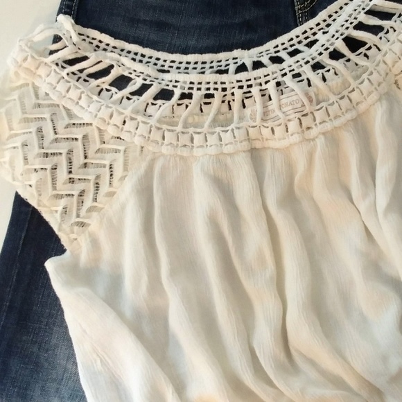 Flying Tomato Tops - Creamy Gauze Crop Top